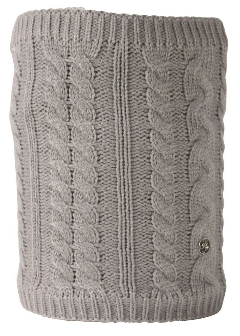 Hy Equestrian Melrose Cable Knit Snood - Grey
